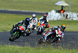 Corey Snowsill leads race 1